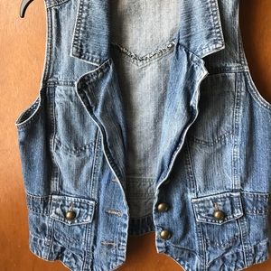 Jean jacket vest